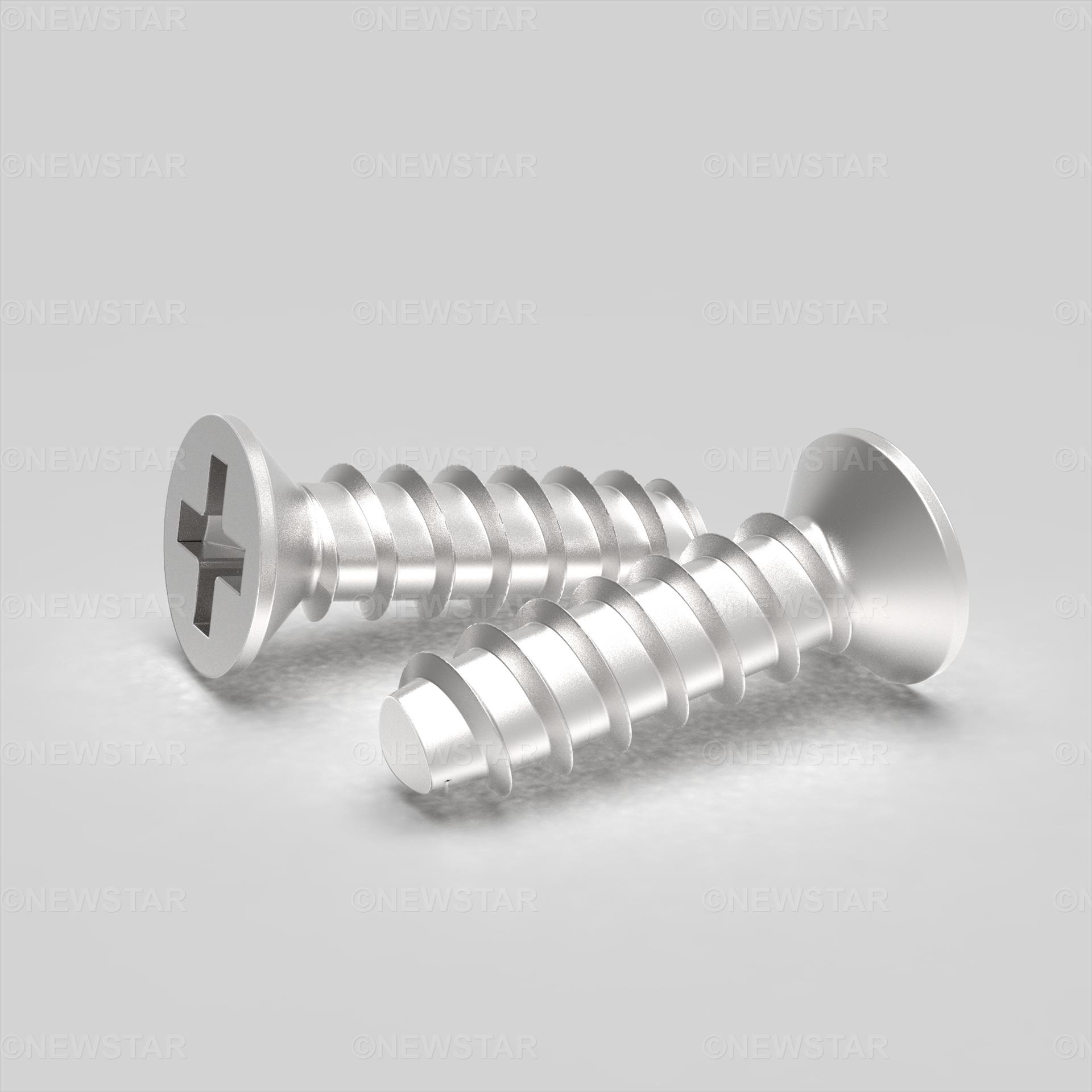 M1.4 X 2 Countersunk Head (Small Head) P-Tite Steel Zinc M1.4 X 2 Countersunk Head (Small Head) P-Tite Steel Zinc